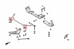 6511 HARDRACE kit boccole barra stabilizzatrice anteriore Nissan S13