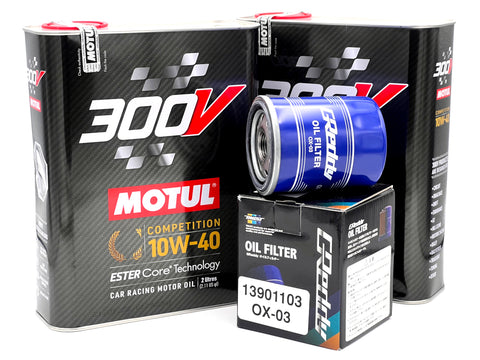 KIT tagliando MOTUL 300v+filtro GREDDY OX-03 per Toyota CELICA turbo 2.0L GTS
