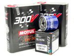 KIT tagliando MOTUL 300v+filtro GREDDY OX-01 per Toyota Yaris TS 1.5L