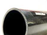 TUBO in silicone telato (1 metro) nero